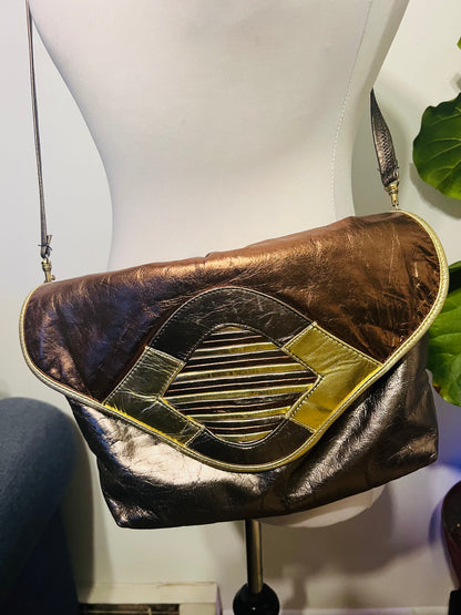 Vintage leather handbag