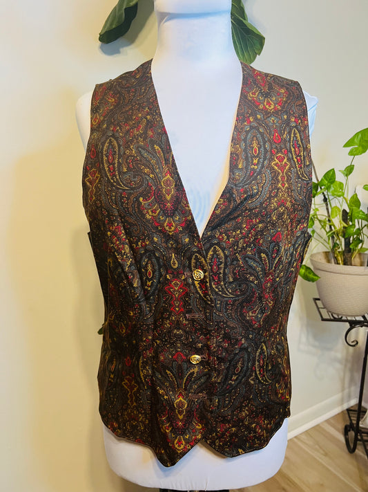 Vintage Paisley print vest