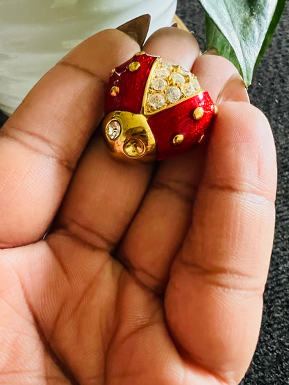 Vintage ladybug brooch