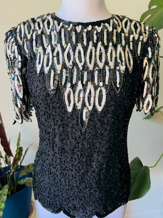 Vintage sequin blouse