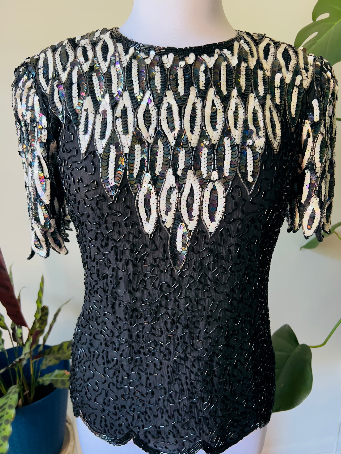 Vintage sequin blouse