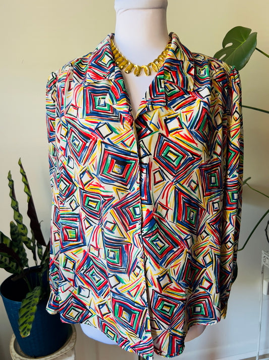 Vintage multicolor blouse